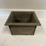 Large Brown Wooden Planter