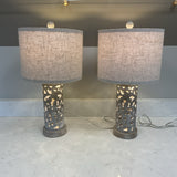 Pair of White Touch Lamps