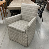 Sparrow & Sage Table with 4 Windsor Chairs and 2 Upholstered Arm Chairs