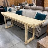 McGuire Altar Table with Ivory Crackle Finish