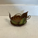 Metal Leaf Candleholder