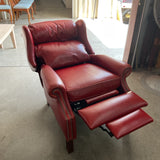 Bradington Young Red Leather Recliner