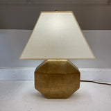 Gold Metallic Geometric Shape Visual Comfort Lamp (R)