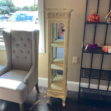 Vintage-Style Curio Display Cabinet