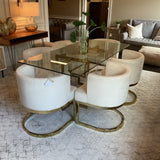 Juliana Acrylic Table w/6 Chairs