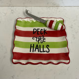 Deck the Halls Cheese Plate