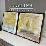 Pair of Framed Abstract Art