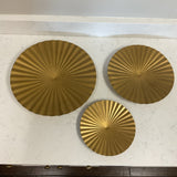 Set of 3 Metal Round Wall Art