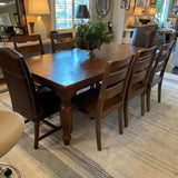 Alder Dining  Table with 8 Chairs