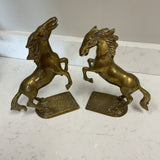 Pair of Brass Horse Bookends