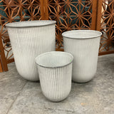 Set of 3 Dolly Metal Planters (R)
