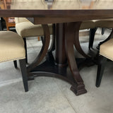 Hickory White Table, 8 Chairs, 1 Leaf