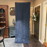 Pair of Custom Navy Linen Curtain Panels