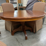 Bassett Table with 6 Chairs, 1 Leaf & Table Pads