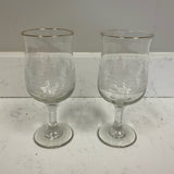 Pair of Winter Wine Glasses (R)
