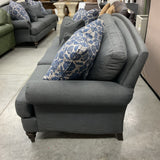 Ethan Allen Hyde Slate Sofa with Pillows