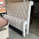Universal Linen Tufted King Bed