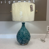 Blue Glass Lamp