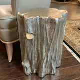 Silver Trunk End Table
