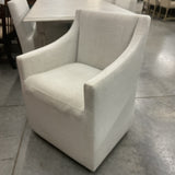 6 Bernhardt Casey Chairs & Dining Table with 1 Leaf