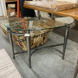 Modern Glass and Metal Console Table