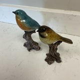 Pair of Birds on Stand