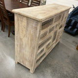 White Wash Wooden Bar