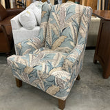 Haverty's Blue Leaf Chair FIRM