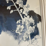 Set of 4 Napa &  Garden Studio Floral Sketches in White Frames