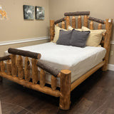 Log King Bed