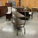 Burnt Alder & Metal Bookcase