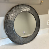 Round Galvanized Mirror