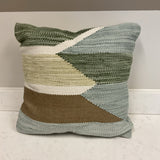 Blue/Green Geometric Pillow