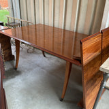Art Deco Dining Table w/Inlay & 2 Leaves
