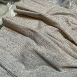 Pair of Gray Tweed Custom Lined and Pleated Panels