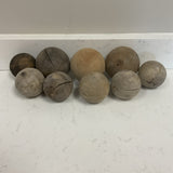 Set of 9 Wooden Balls