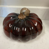 Brown Glass Pumpkin