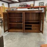 Slatted Wood Storage Cabinet FIRM