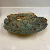 Blue & Gold Scalloped Bowl