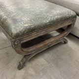 Custom Our House Leather Ottoman