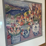 Blue and White Vase Print