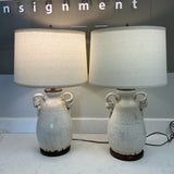 Pair of Cream Lamps