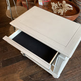 3 Drawer White Nightstand