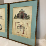 Set of 4  John Richard Garden  Follies