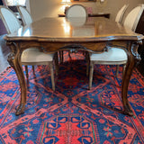 Henredon Dining Table, 1 Leaf and 6 Chairs