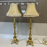 Pair of Brass Stiffel Lamps