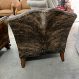 Pair of Leather & Hide Chairs