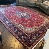 13' 1" x 9' 7" Oriental Rug