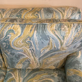 Blue and Green Settee