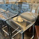 Set of 4 Acrylic Barstools